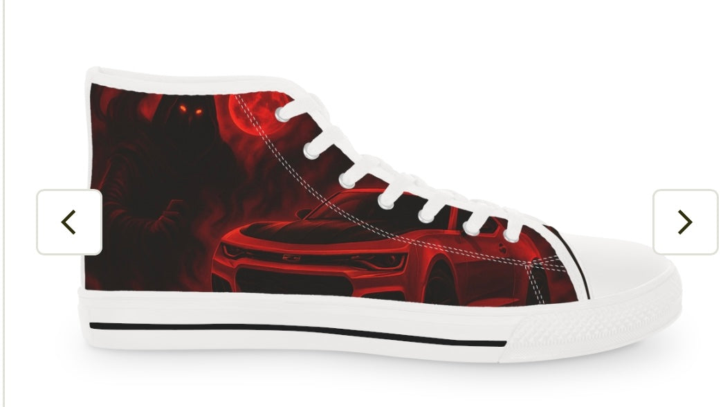 Summoner’s Grasp – Dracula Camaro Edition Men’s High Top Sneaker